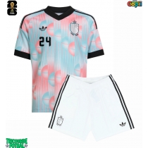 Echipament fotbal Belgia Amadou Onana #24 Tricou Deplasare Mondial 2026 pentru copii maneca scurta (+ Pantaloni scurti)