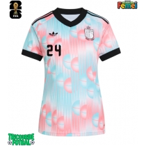 Echipament fotbal Belgia Amadou Onana #24 Tricou Deplasare Mondial 2026 pentru femei maneca scurta