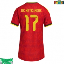Echipament fotbal Belgia Charles De Ketelaere #17 Tricou Acasa Mondial 2026 pentru femei maneca scurta