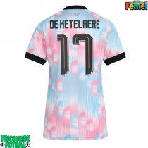 Echipament fotbal Belgia Charles De Ketelaere #17 Tricou Deplasare Mondial 2026 pentru femei maneca scurta