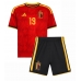 Echipament fotbal Belgia Diego Moreira #19 Tricou Acasa Mondial 2026 pentru copii maneca scurta (+ Pantaloni scurti)