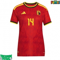 Echipament fotbal Belgia Dodi Lukebakio #14 Tricou Acasa Mondial 2026 pentru femei maneca scurta