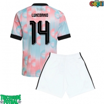 Echipament fotbal Belgia Dodi Lukebakio #14 Tricou Deplasare Mondial 2026 pentru copii maneca scurta (+ Pantaloni scurti)