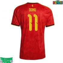 Echipament fotbal Belgia Jeremy Doku #11 Tricou Acasa Mondial 2026 maneca scurta