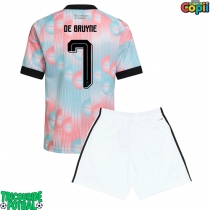 Echipament fotbal Belgia Kevin De Bruyne #7 Tricou Deplasare Mondial 2026 pentru copii maneca scurta (+ Pantaloni scurti)