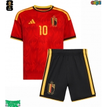 Echipament fotbal Belgia Leandro Trossard #10 Tricou Acasa Mondial 2026 pentru copii maneca scurta (+ Pantaloni scurti)