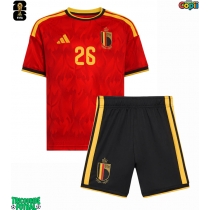 Echipament fotbal Belgia Matias Fernandez-Pardo #26 Tricou Acasa Mondial 2026 pentru copii maneca scurta (+ Pantaloni scurti)