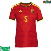 Echipament fotbal Belgia Maxim De Cuyper #5 Tricou Acasa Mondial 2026 pentru femei maneca scurta