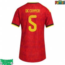 Echipament fotbal Belgia Maxim De Cuyper #5 Tricou Acasa Mondial 2026 pentru femei maneca scurta