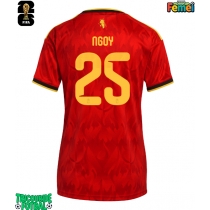 Echipament fotbal Belgia Nathan Ngoy #25 Tricou Acasa Mondial 2026 pentru femei maneca scurta