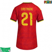 Echipament fotbal Belgia Timothy Castagne #21 Tricou Acasa Mondial 2026 pentru femei maneca scurta