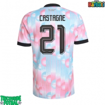 Echipament fotbal Belgia Timothy Castagne #21 Tricou Deplasare Mondial 2026 maneca scurta