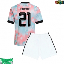 Echipament fotbal Belgia Timothy Castagne #21 Tricou Deplasare Mondial 2026 pentru copii maneca scurta (+ Pantaloni scurti)