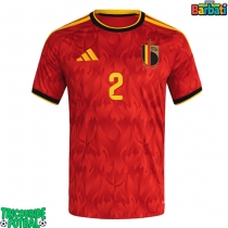 Echipament fotbal Belgia Zeno Debast #2 Tricou Acasa Mondial 2026 maneca scurta