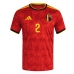 Echipament fotbal Belgia Zeno Debast #2 Tricou Acasa Mondial 2026 maneca scurta