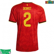 Echipament fotbal Belgia Zeno Debast #2 Tricou Acasa Mondial 2026 maneca scurta