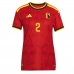 Echipament fotbal Belgia Zeno Debast #2 Tricou Acasa Mondial 2026 pentru femei maneca scurta