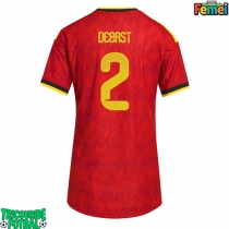 Echipament fotbal Belgia Zeno Debast #2 Tricou Acasa Mondial 2026 pentru femei maneca scurta