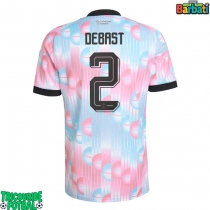 Echipament fotbal Belgia Zeno Debast #2 Tricou Deplasare Mondial 2026 maneca scurta