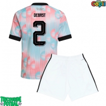 Echipament fotbal Belgia Zeno Debast #2 Tricou Deplasare Mondial 2026 pentru copii maneca scurta (+ Pantaloni scurti)