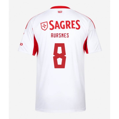 Echipament fotbal Benfica Fredrik Aursnes #8 Tricou Treilea 2025-26 maneca scurta Echipament fotbal Benfica Fredrik Aursnes #8 Tricou Treilea 2025-26 maneca scurta