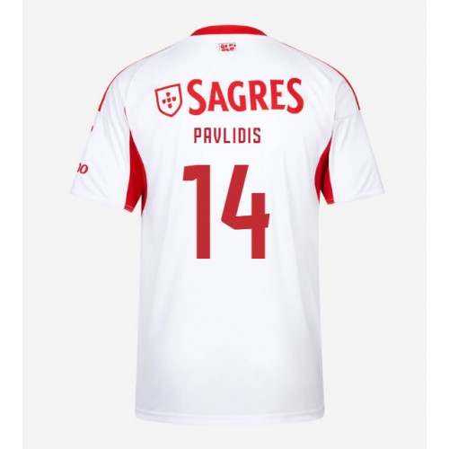 Echipament fotbal Benfica Vangelis Pavlidis #14 Tricou Treilea 2025-26 maneca scurta Echipament fotbal Benfica Vangelis Pavlidis #14 Tricou Treilea 2025-26 maneca scurta