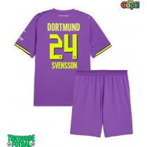 Echipament fotbal Borussia Dortmund Daniel Svensson #24 Tricou Treilea 2026-27 pentru copii maneca scurta (+ Pantaloni scurti)