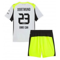 Echipament fotbal Borussia Dortmund Emre Can #23 Tricou Deplasare 2025-26 pentru copii maneca scurta (+ Pantaloni scurti)