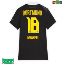 Echipament fotbal Borussia Dortmund Ethan Nwaneri #18 Tricou Deplasare 2026-27 pentru femei maneca scurta