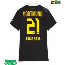 Echipament fotbal Borussia Dortmund Fabio Silva #21 Tricou Deplasare 2026-27 pentru femei maneca scurta