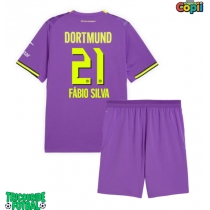 Echipament fotbal Borussia Dortmund Fabio Silva #21 Tricou Treilea 2026-27 pentru copii maneca scurta (+ Pantaloni scurti)