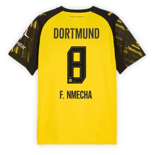 Echipament fotbal Borussia Dortmund Felix Nmecha #8 Tricou Acasa 2025-26 maneca scurta Echipament fotbal Borussia Dortmund Felix Nmecha #8 Tricou Acasa 2025-26 maneca scurta