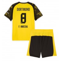 Echipament fotbal Borussia Dortmund Felix Nmecha #8 Tricou Acasa 2025-26 pentru copii maneca scurta (+ Pantaloni scurti)