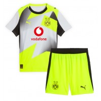 Echipament fotbal Borussia Dortmund Felix Nmecha #8 Tricou Deplasare 2025-26 pentru copii maneca scurta (+ Pantaloni scurti)