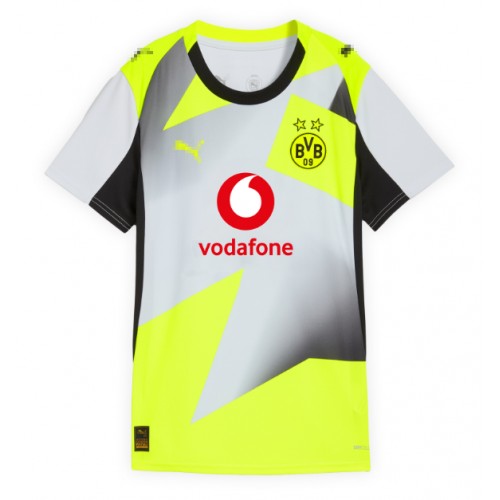 Echipament fotbal Borussia Dortmund Felix Nmecha #8 Tricou Deplasare 2025-26 pentru femei maneca scurta Echipament fotbal Borussia Dortmund Felix Nmecha #8 Tricou Deplasare 2025-26 pentru femei maneca scurta