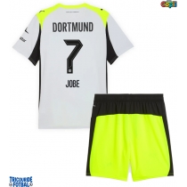 Echipament fotbal Borussia Dortmund Jobe Bellingham #7 Tricou Deplasare 2025-26 pentru copii maneca scurta (+ Pantaloni scurti)