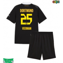 Echipament fotbal Borussia Dortmund Joey Veerman #25 Tricou Deplasare 2026-27 pentru copii maneca scurta (+ Pantaloni scurti)