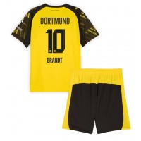 Echipament fotbal Borussia Dortmund Julian Brandt #10 Tricou Acasa 2025-26 pentru copii maneca scurta (+ Pantaloni scurti)