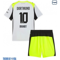 Echipament fotbal Borussia Dortmund Julian Brandt #10 Tricou Deplasare 2025-26 pentru copii maneca scurta (+ Pantaloni scurti)