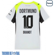 Echipament fotbal Borussia Dortmund Julian Brandt #10 Tricou Deplasare 2025-26 pentru femei maneca scurta