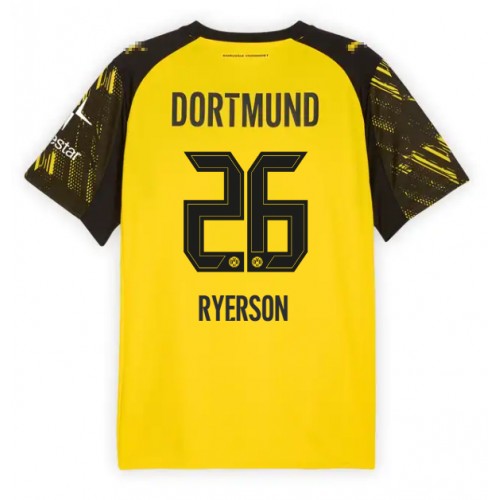 Echipament fotbal Borussia Dortmund Julian Ryerson #26 Tricou Acasa 2025-26 maneca scurta Echipament fotbal Borussia Dortmund Julian Ryerson #26 Tricou Acasa 2025-26 maneca scurta