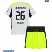 Echipament fotbal Borussia Dortmund Julian Ryerson #26 Tricou Deplasare 2025-26 pentru copii maneca scurta (+ Pantaloni scurti)