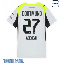 Echipament fotbal Borussia Dortmund Karim Adeyemi #27 Tricou Deplasare 2025-26 pentru femei maneca scurta