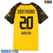 Echipament fotbal Borussia Dortmund Marcel Sabitzer #20 Tricou Acasa 2025-26 pentru femei maneca scurta