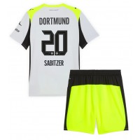 Echipament fotbal Borussia Dortmund Marcel Sabitzer #20 Tricou Deplasare 2025-26 pentru copii maneca scurta (+ Pantaloni scurti)