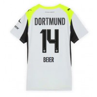 Echipament fotbal Borussia Dortmund Maximilian Beier #14 Tricou Deplasare 2025-26 pentru femei maneca scurta