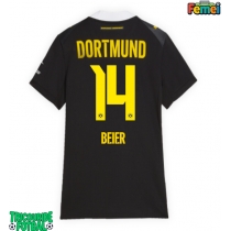 Echipament fotbal Borussia Dortmund Maximilian Beier #14 Tricou Deplasare 2026-27 pentru femei maneca scurta