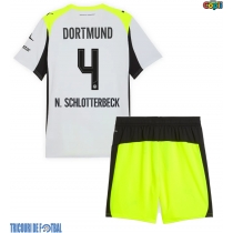 Echipament fotbal Borussia Dortmund Nico Schlotterbeck #4 Tricou Deplasare 2025-26 pentru copii maneca scurta (+ Pantaloni scurti)