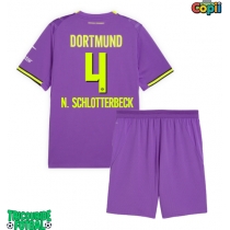 Echipament fotbal Borussia Dortmund Nico Schlotterbeck #4 Tricou Treilea 2026-27 pentru copii maneca scurta (+ Pantaloni scurti)
