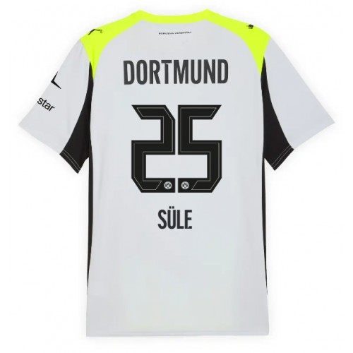 Echipament fotbal Borussia Dortmund Niklas Sule #25 Tricou Deplasare 2025-26 maneca scurta Echipament fotbal Borussia Dortmund Niklas Sule #25 Tricou Deplasare 2025-26 maneca scurta